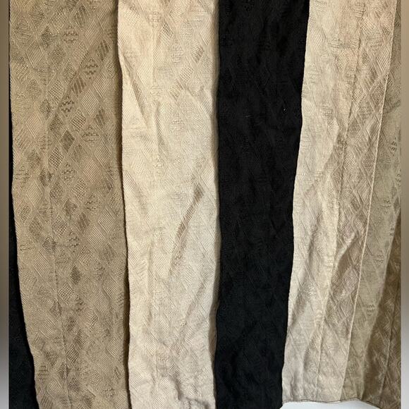 Vintage yak magik cotton linen layering jacket multi layer black neutral shacket - Picture 7 of 9